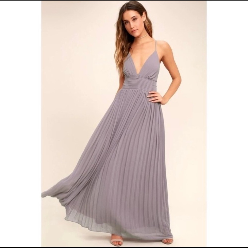 Lulu’s Depths of My Love Light Purple Maxi Dress